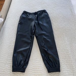 Leather Joggers